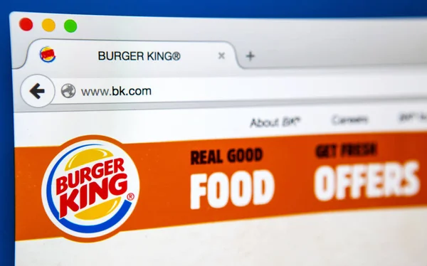 Burger King Site Oficial — Fotografia de Stock