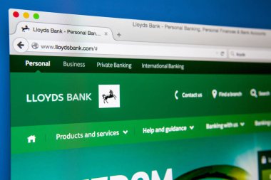 Lloyds Bank Web sitesi