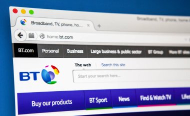 Bt Web sitesi ana sayfası