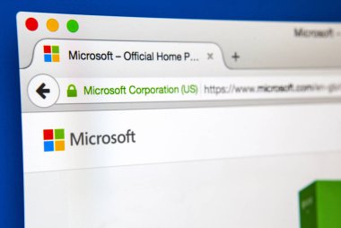 Microsoft Web sitesi ana sayfa
