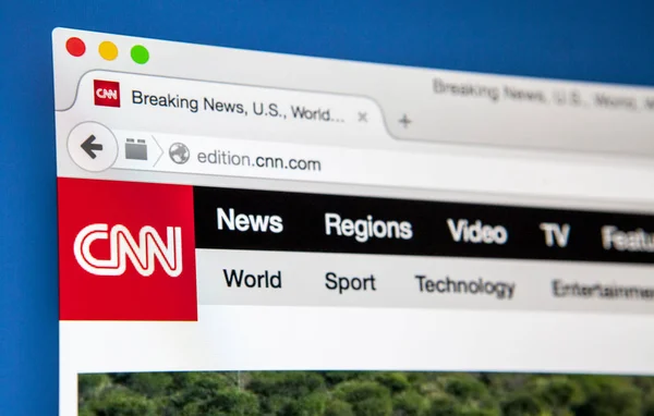 CNN Website Homepage — Stockfoto