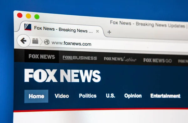 FOX News Sitio web — Foto de Stock