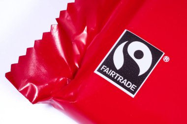 Bir ürünün üzerindeki Fairtrade işareti