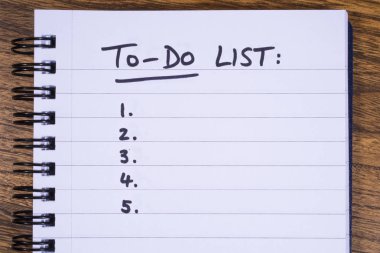 To Do List clipart