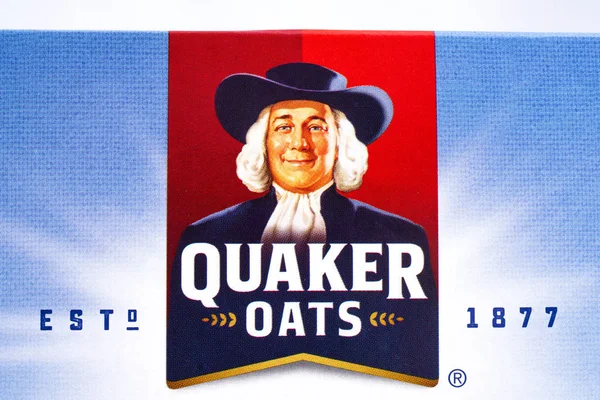Логотип "Чугуївський" Quaker вівса — стокове фото