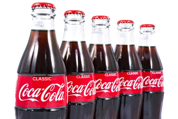 Bottiglie di Coca Cola — Foto Stock