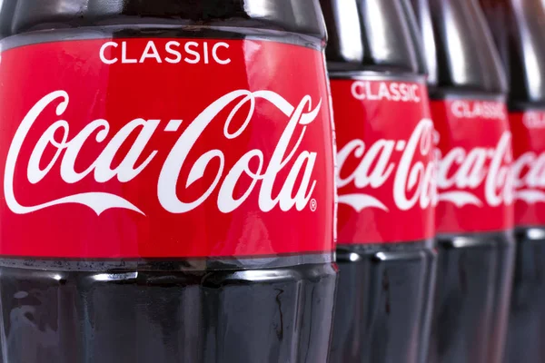 Bottles of Coca Cola — Stock Photo, Image