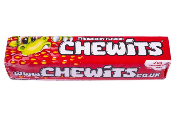 Förpackning med Chewits Sega godis — Stockfoto