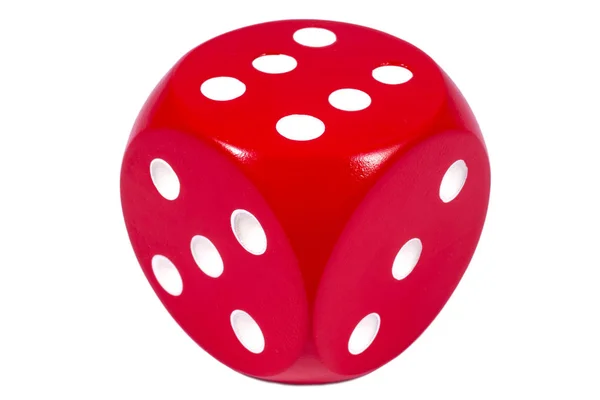 Single Red Dice — Stock Photo, Image