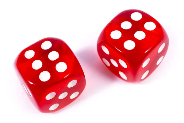 Two Red Dice — Stockfoto