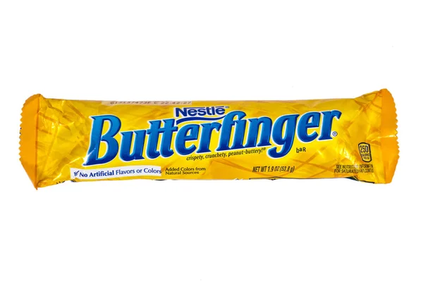 Nestle Baton czekoladowy Butterfinger — Zdjęcie stockowe