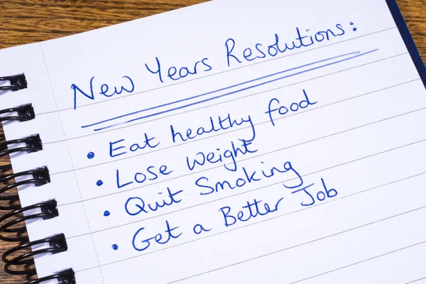 New Years Resolutions — Stock Photo, Image