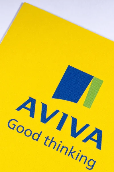 Logo de la compañía de seguros Aviva — Foto de Stock