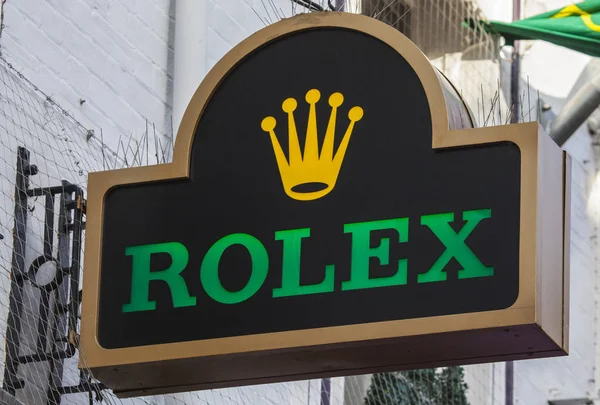 Rolex Sign Above a Shop — Stock Photo, Image