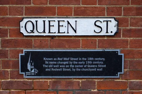 Queen Street em Norwich — Fotografia de Stock