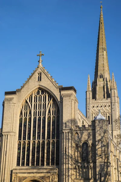 De kathedraal van Norwich in Norwich — Stockfoto