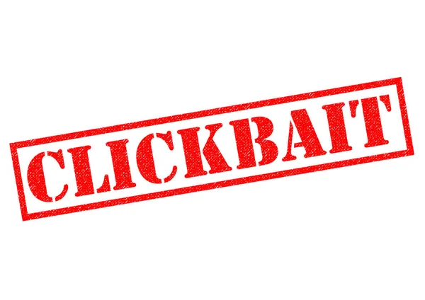 Clickbait pieczątka — Zdjęcie stockowe