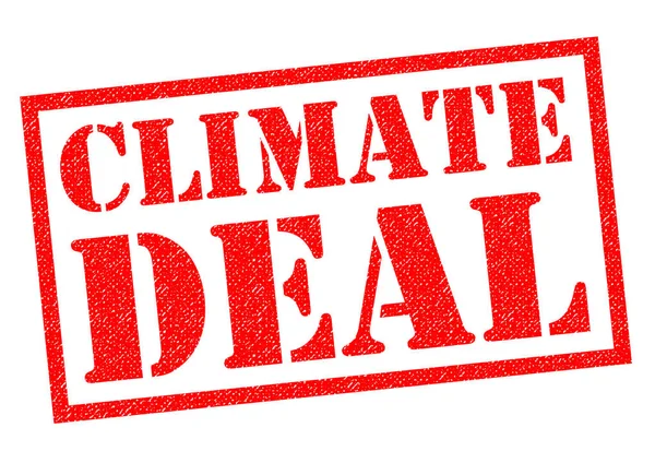 CLIMATE DEAL Rubber Stamp — Stock Photo, Image
