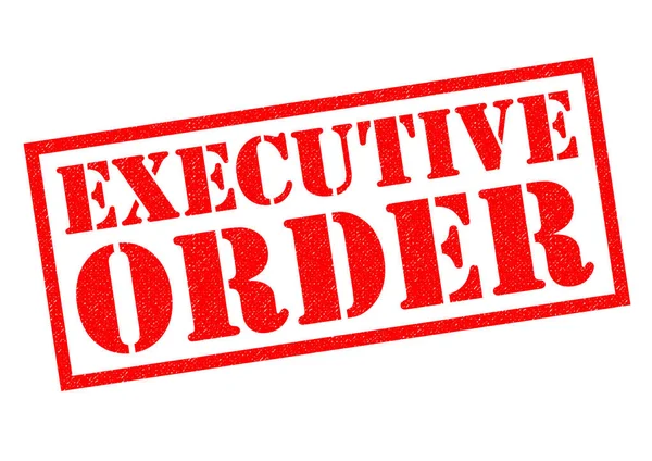 EXCEUTIVE ORDER Rubber Stamp — Stock Photo, Image