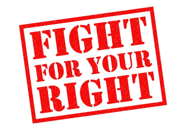 Kampf um dein Recht — Stockfoto