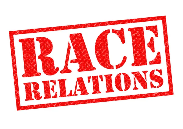 Race Relations gumibélyegző — Stock Fotó