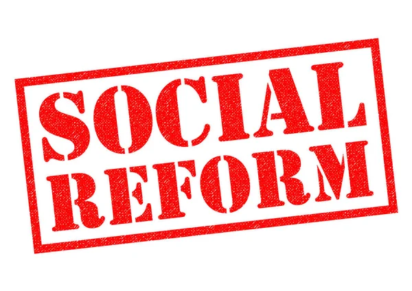 Sociale hervorming Rubberstempel — Stockfoto