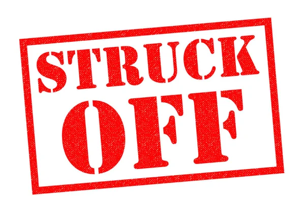 STRUCK OFF Rubber Stamp — Stock Photo, Image