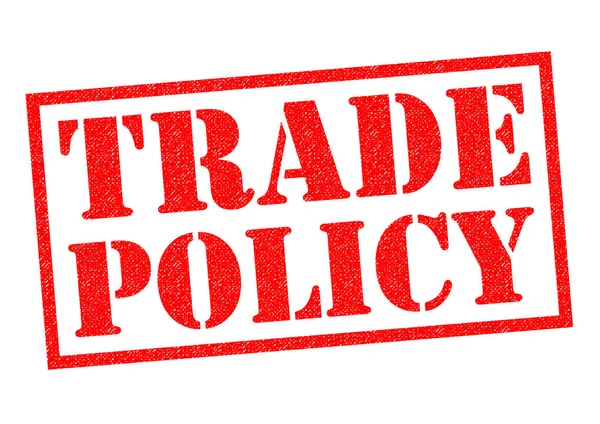 TRADE POLICY Rubber Stamp — Stock Photo, Image