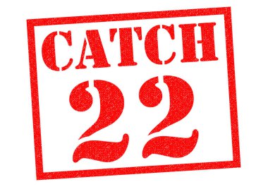 CATCH 22 Rubber Stamp clipart