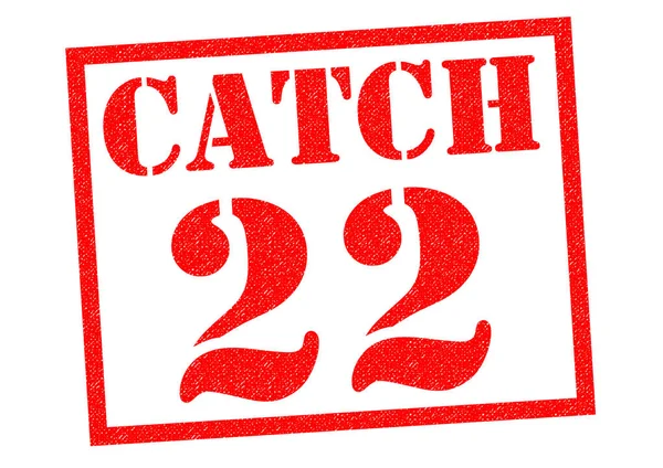 CATCH 22 Carimbo de borracha — Fotografia de Stock