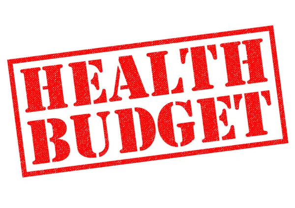 HEALTH BUDGET Rubber Stamp — Stock Photo, Image