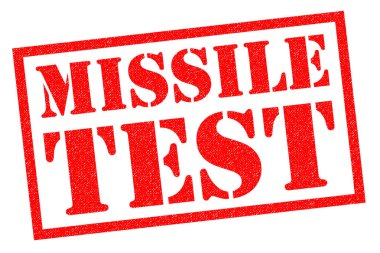MISSILE TEST Rubber Stamp clipart