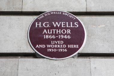 HG Wells plak Londra'da