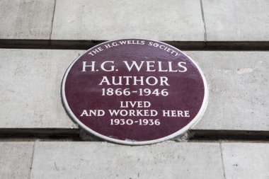 HG Wells plak Londra'da