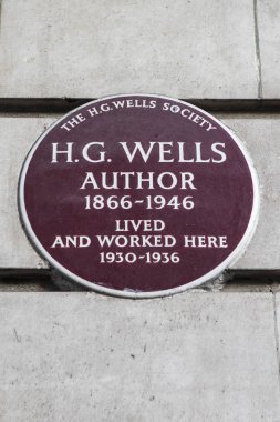 HG Wells plak Londra'da