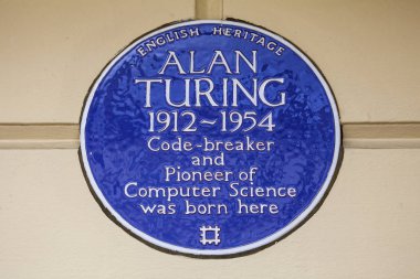 Alan Turing Blue plak Londra'da