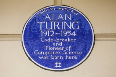 Alan Turing Blue Plaque in London clipart