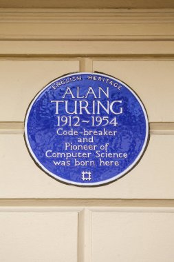 Alan Turing Blue plak Londra'da