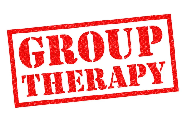 GROUP THERAPY Rubber Stamp — Stock Photo, Image