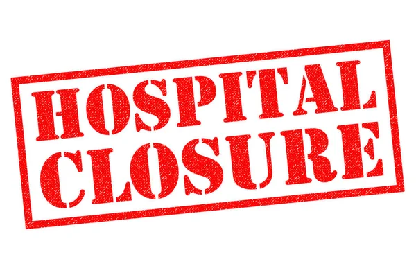HOSPITAL CLOSURE Rubber Stamp — Stock Photo, Image
