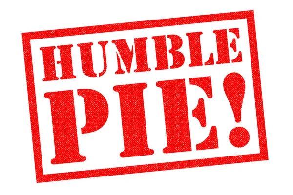 HUMBLE PIE! Rubber Stamp — Stock Photo, Image