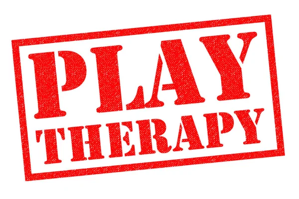 PLAY THERAPY Rubber Stamp — Stock Photo, Image