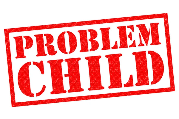 PROBLEM CHILD гумовий штамп — стокове фото