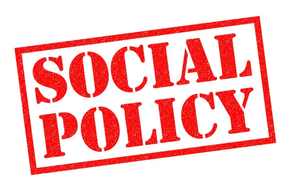 Sozialpolitik mit Stempel — Stockfoto