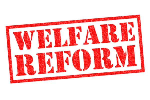 Welfare Reform gummistämpel — Stockfoto