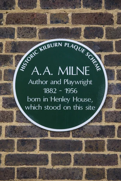 AA Milne Plaque in Londen — Stockfoto