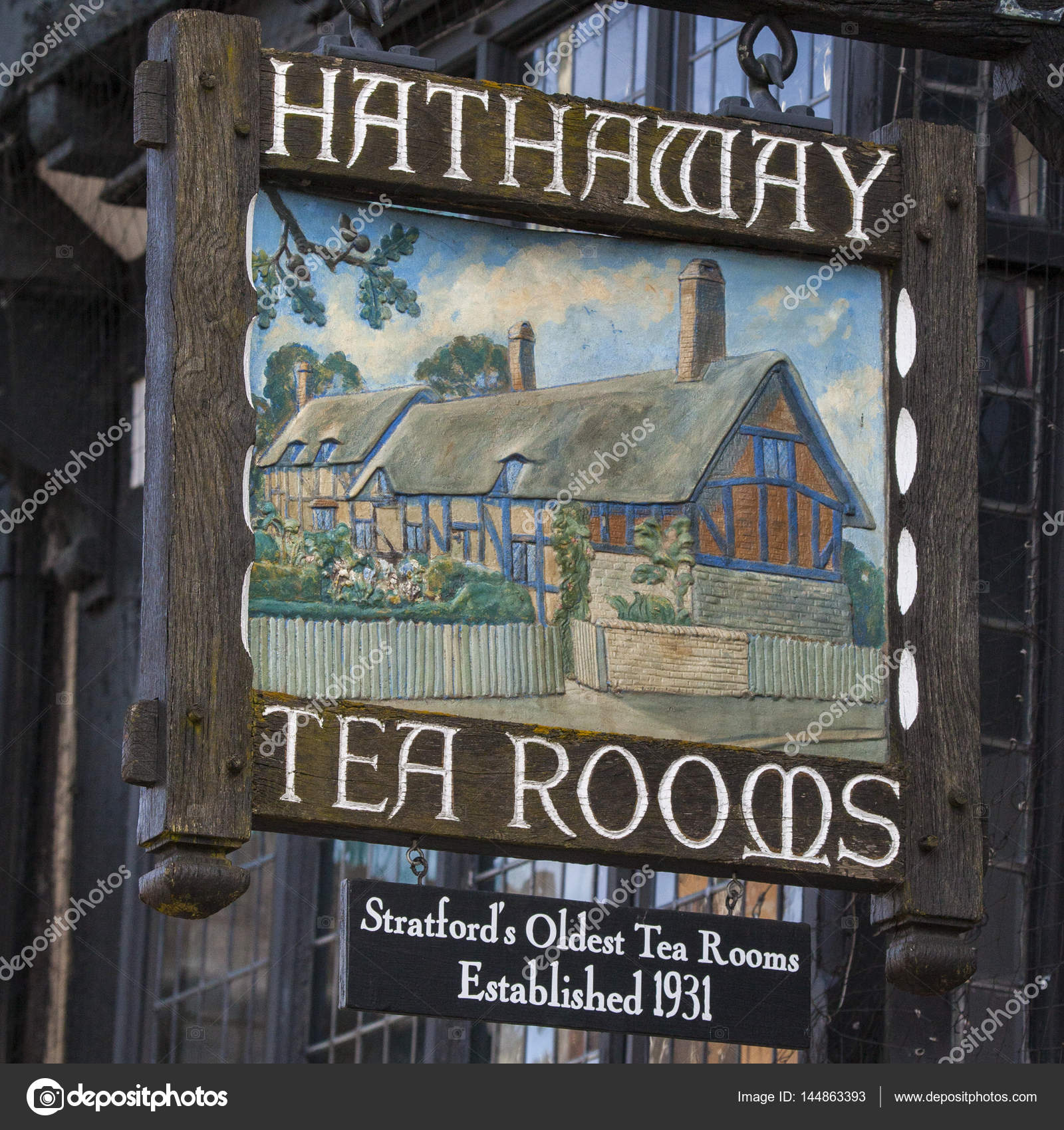 Hathaway Tea Rooms In Stratford Upon Avon Stock Editorial