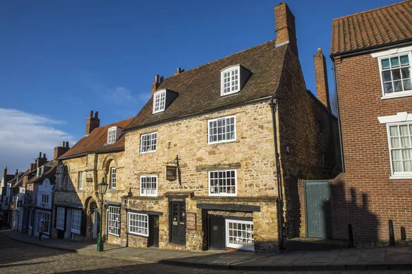 Jews House and Jews Court in Lincoln UK — Stock Photo, Image