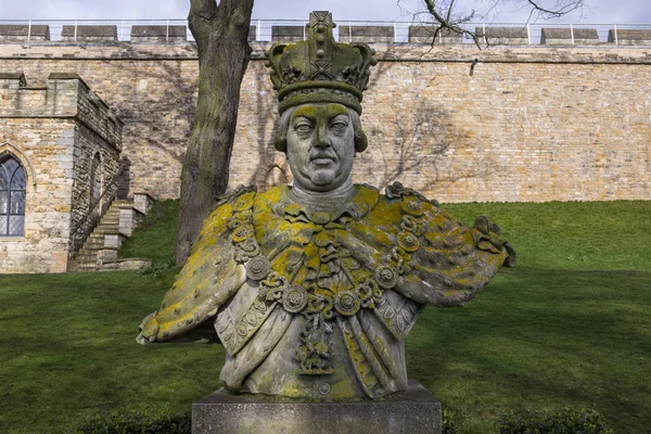 Estatua del Rey Jorge III en el Castillo de Lincoln — Foto de Stock