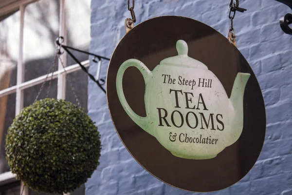 The Steep Hill Tea Rooms em Lincoln, Reino Unido — Fotografia de Stock
